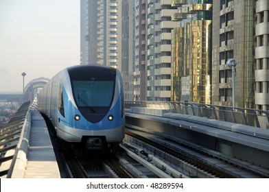Metro Train in Dubai, United Arab Emirates