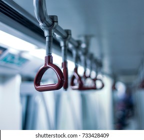 metro train interior handles - Powered by Shutterstock