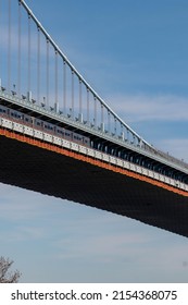 Metro Train On Bridge In Philadelphia 