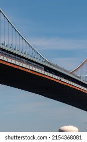 Metro Train On Bridge In Philadelphia 