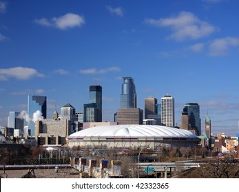 Metrodome In Downtown Minneapolis