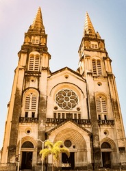 The Metropolitan Cathedral Of The City Of Fortaleza CE, Brazil, The Church Of São José, In Gothic Architectural Style.