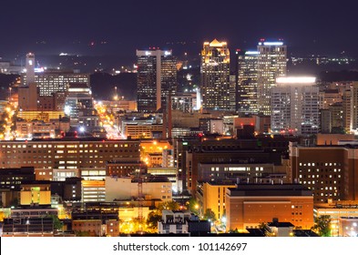 Metropolitan Skyline Downtown Birmingham Alabama Usa Stock Photo 