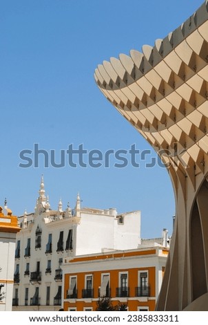 Metropolparasol in Seville, wood construction, architecture, spain, historic