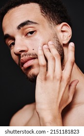 Metrosexual Man Applying Face Cream