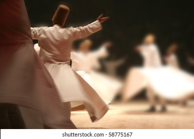 Mevlana dervishes dancing in the museum, konya - Shutterstock ID 58775167