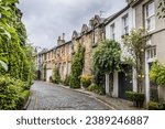 Mews cottages in Circus Lane, Edinburgh New Town