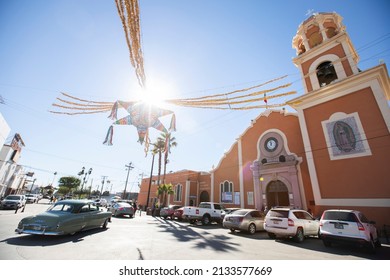 Street Light View Historic Downtown Mexicali Stock Footage Video (100% ...