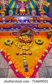 Mexican Altar For Day Of The Dead (Dia De Los Muertos)
