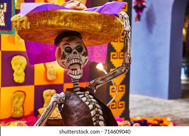 Mexican altar for Day of the dead (Dia de los muertos)
