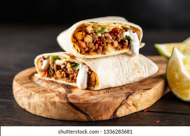 Mexikanisches Rindfleisch-Burrito