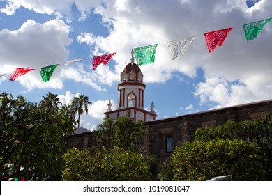 Mexican Bell Tower In Summer At National Day