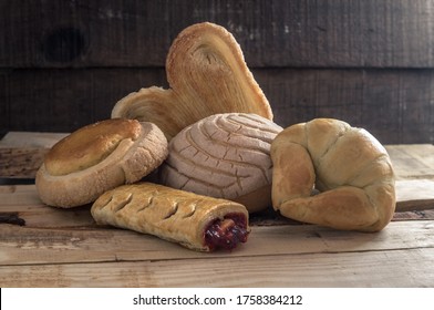 Mexican Bread On Wooden Table