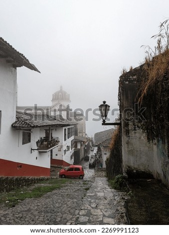  mexican building town church in mexico latin america hispanic streets cuetzalan