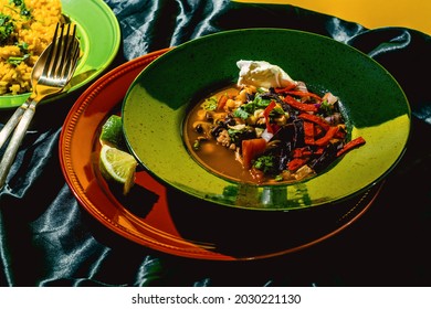 Mexican Chicken Taco Soup With Black Beans And Wild Rice