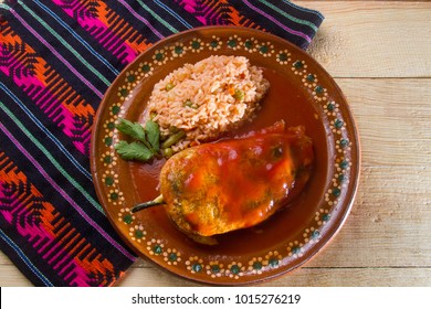 Mexican Chile Relleno And Rice