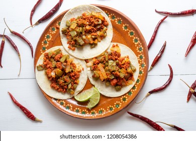 Mexican Chorizo With Nopales Tacos