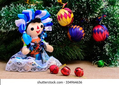 Mexican Christmas (Doll And Christmas Tree)