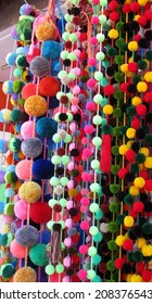 Mexican Colorful Yarn Pompom Decoration