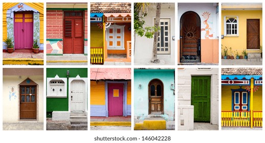Mexican Doors In Isla Mujeres