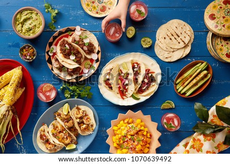 Mexican Feast Served Family Style