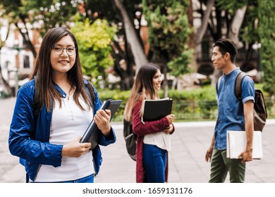 Mexican Female Student Or International Student In Internship In Mexico City