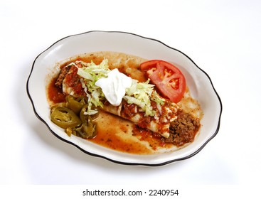 Mexican Food Beef Burrito - Powered by Shutterstock