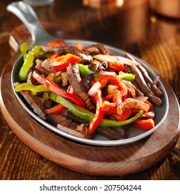 Mexican Food - Beef Fajitas And Bell Peppers