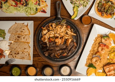 Mexican food flat lay composition - Powered by Shutterstock