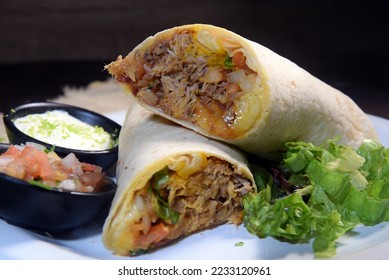 mexican food tacos quesadilla tortilla nachos guacamole chilli tex-mex - Shutterstock ID 2233120961