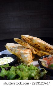 mexican food tacos quesadilla tortilla nachos guacamole chilli tex-mex - Shutterstock ID 2233120967