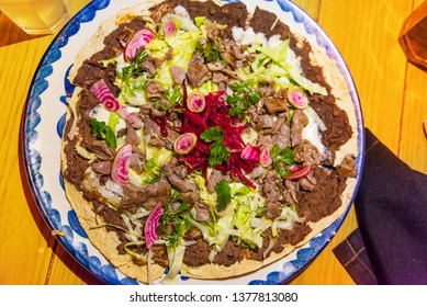 Mexican Food - Tlayuda De Cecina