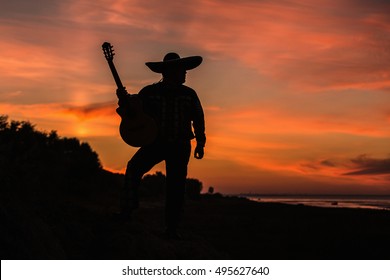 Mexican Latin American Spanish Musician On Stock Photo (Edit Now) 493483942