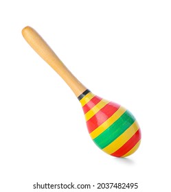 Mexican Maraca On White Background