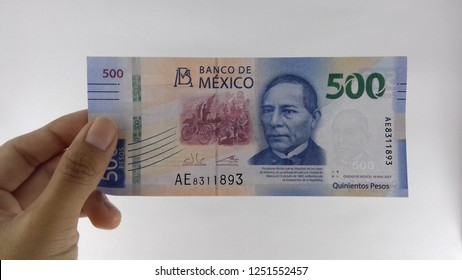 Mexican Money In Hand