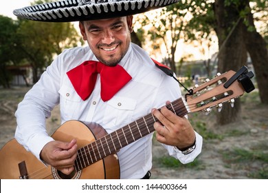 Mexican Musicians Mariachi Playing Guitar Stock Photo (edit Now) 1444003664