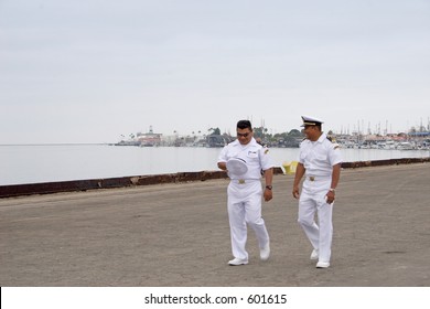 Mexican Navy Sailors In Long Beach