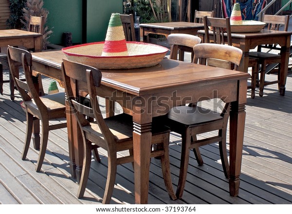 Mexican Outdoor Bar Over Table Mexican Stock Photo Edit Now 37193764