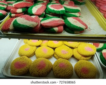 Mexican Pastries And Cookies In Display Case