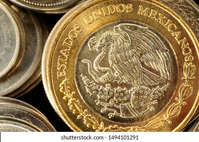 1914 Series A   paper money  Eagle and Snake Mexico 1 Peso REVOLUTION  Banknote