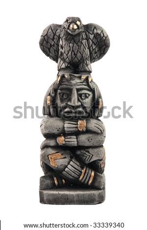 Mexican statue with eagle