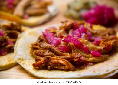 Mexican tacos. Cochinita pibil