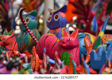 Mexican Traditional Art Sculptures Alebrijes: Imaginary Animals