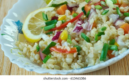 Mexican Wheat Berry Salad .Original Mexican Dish