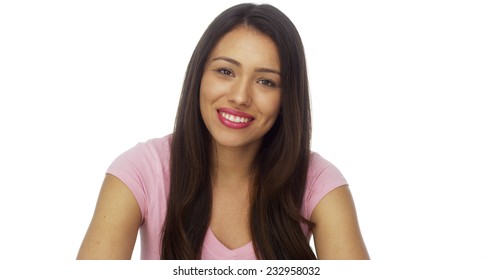 Mexican Woman Talking To Camera