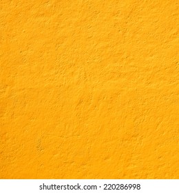 Mexican Yellow Rough Wall For Background