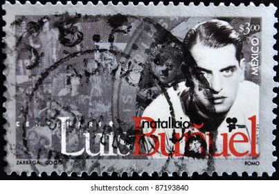 MEXICO - CIRCA 2000: A Stamp Printed In Mexico Shows Luis Buñuel, Circa 2000