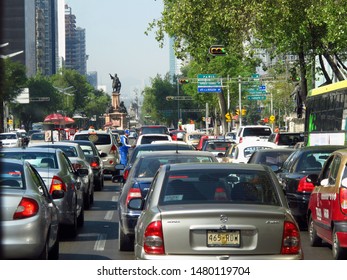 Mexico City / Mexico - 01 Mar 2011: The Traffic In Mexico City, Mexico