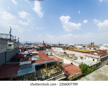 Mexico City, Mexico - April 21, 2022: View Of Mexico City From Above	
