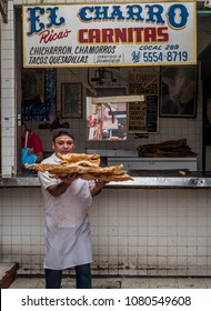 Mexico City / Mexico - April 30 2018: Mexico Street Food